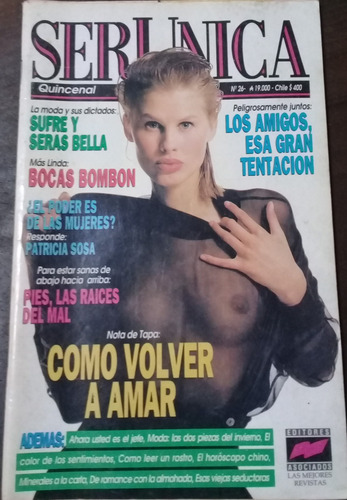 Revista **ser Unica**  N° 26. Junio  De 1991