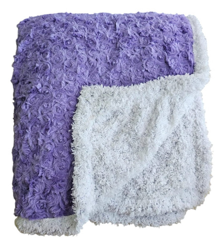 Frazada 2 Plazas Fluffy Deluxe Con Sherpa Doral