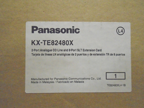 Imagen 1 de 2 de Tarjeta Panasonic Kx-te82480x 2 Lineas Y 8 Extensiones