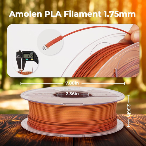 Filamento 3d De Madera Profunda Arco Iris Pla Filamento...