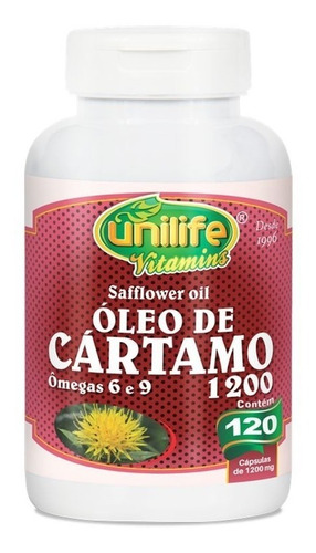 Óleo De Cartamo 120 Caps Softgel Unilife - Antioxidante