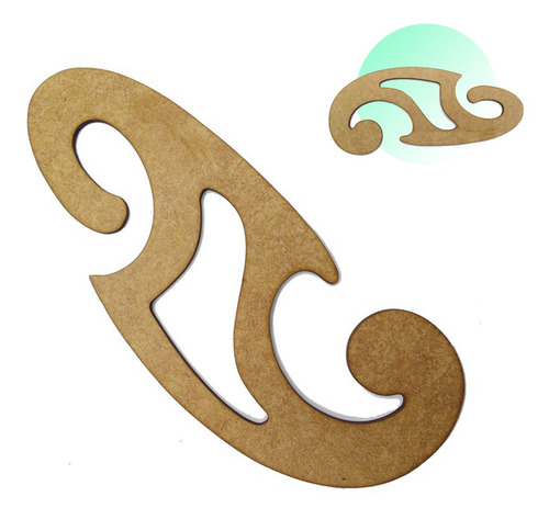 Régua Curva Francesa 1107 Mdf Costura Modelista Patchwork