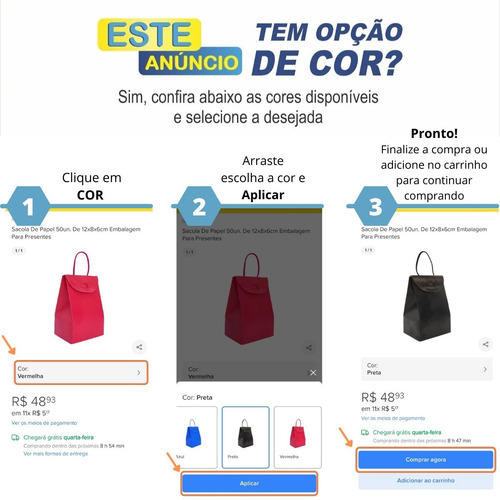 Imagem 5 de 5 de 25un Sacola De Papel Preta 12x8x6cm Embalagem Para Presentes