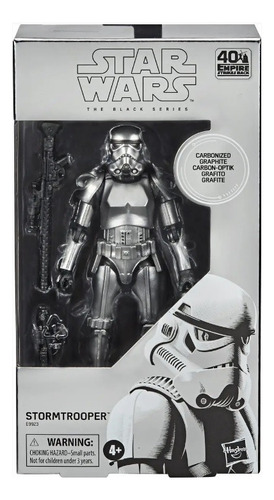 Star Wars Black Series Stormtrooper Carbonized Grafito