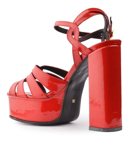 Sandalias De Fiesta Noche Mujer De Cuero Milano - Ferraro
