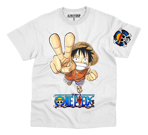 Playera One Piece Monkey De Luffy M2- Caballero Dama Niño