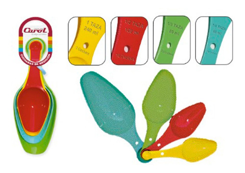 Imagen 1 de 1 de Set X4 Cucharas De Medición