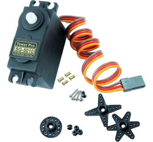 Servo Motor Sg5010 180° 11kgf/cm De Posição Com Alto Torque