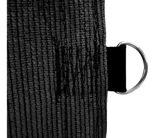 Imagen 8 de 10 de Malla Sombra 90% Raschel Negro De 4mx3m Lista Para Instalar