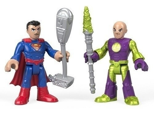 Imaginext Figura X2 Superman Y Lex Luthor Dtp69. Cachavacha