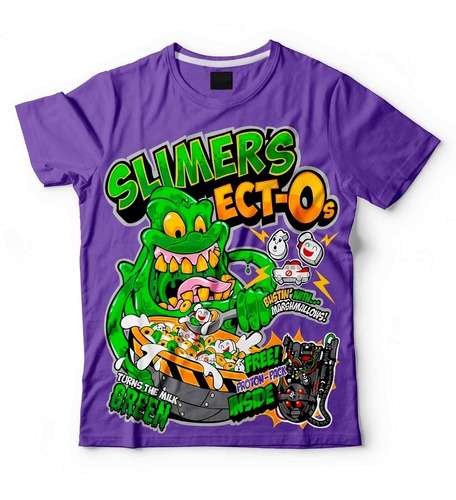 Remera Ghostbusters Slimer's Ect-o's Muy Lejano