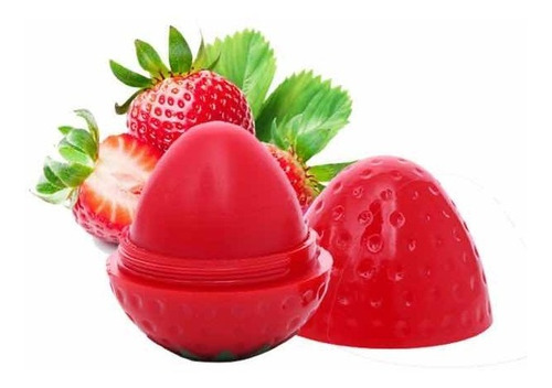 Imagen 1 de 3 de Pack 6 Bálsamos Labial Hidratante De Labios Frutilla Fresa