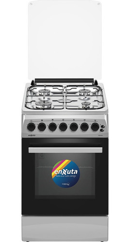 Cocina Enxuta Cenx5544i Combinada 4 Hornallas Inox