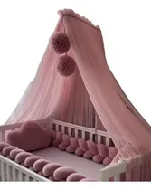Comprar Chichonera Trenza Chichoneras Nube Plush Cuna Funcional Set De Plush Rosa Pálido