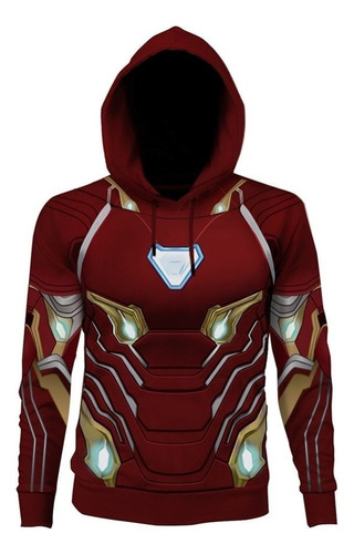 Vengadores Endgame Iron Man Tony Sudadera Estampada Con Cosp