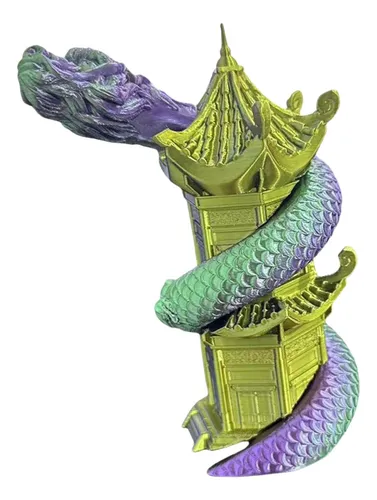 Estatua De Resina Con Forma De Torre En Espiral De Juguete