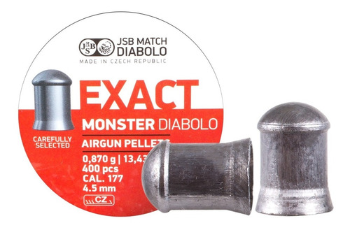 Balines Jsb Exact Monster Diabolo Cal 4,5 13,4gr Lata X400