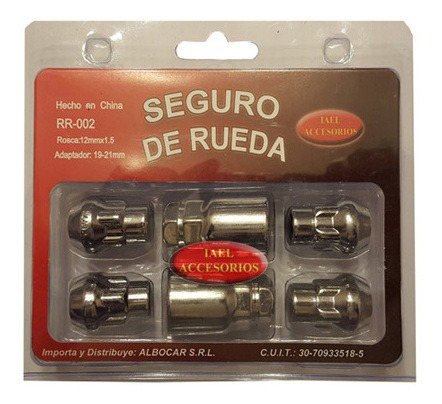 Imagen 2 de 12 de Seguro Rueda Antirobo 4 Tuercas 2 Kia Picanto 06/18