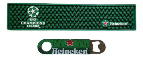 Bar Mat Esterilla Heineken Champions + Destapador Original