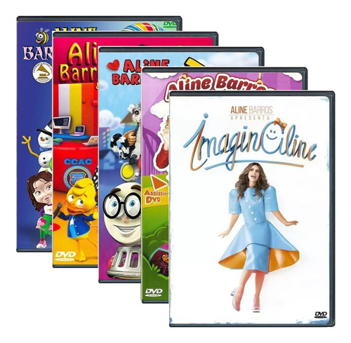 Dvd Coleção Aline Barros E Cia 5 Dvd Remasterizado