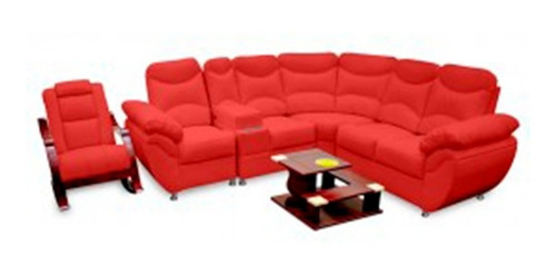 Juego De Sala En L Modelo Deluxe. Varios Colores.