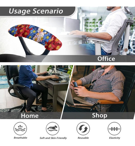 Fundas Elásticas Para Reposabrazos De Silla De Oficina