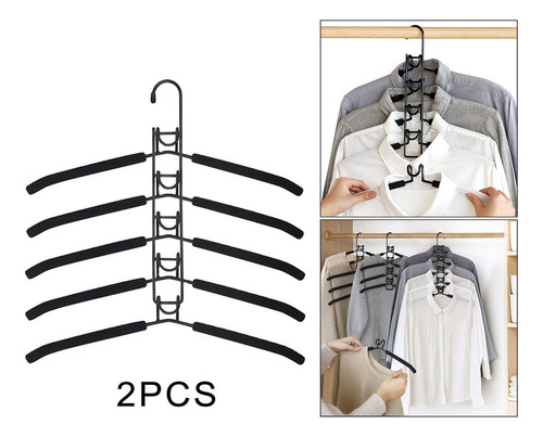 Cw 5 En 1 Estante De Perchas De Ropa De Metal De Múltiples