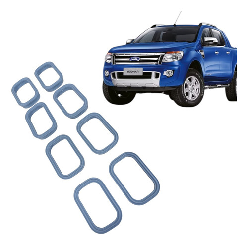 Junta Coletor Admissão Ford Ranger 4cil 2.2 Original Jgo 8un