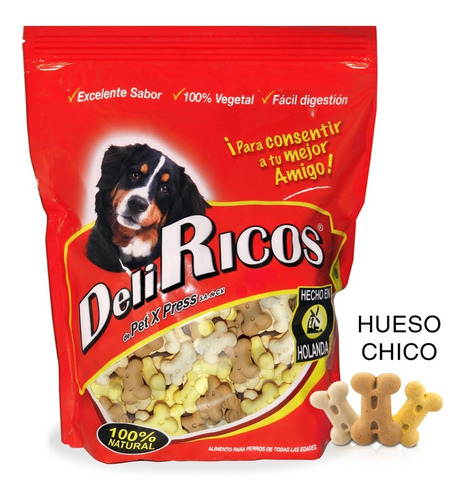 Premios Perro Deli Ricos® Excelente Sabor, 100% Natural 1 Kg