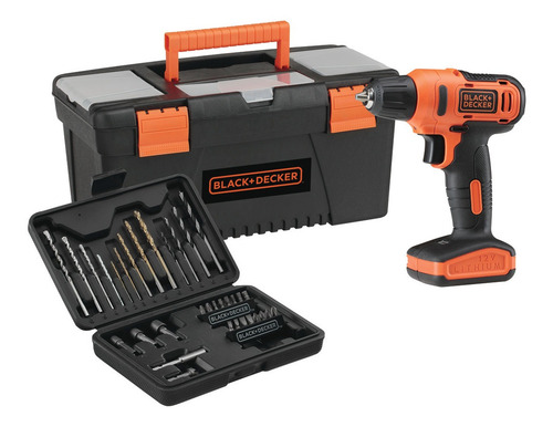 Imagen 1 de 8 de Taladro Destornillador 12v 34 Accs Black+decker Ld12ba-b3