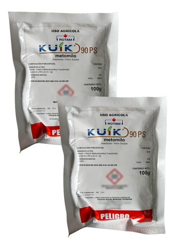 Insecticida Metomilo Como Lannate Kuik Rotam 200 Gr
