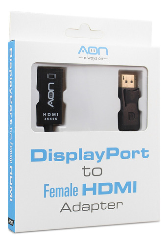  Cable Con Adaptador Hdmi Hembra 1080 Pi Y Puerto Displaypor