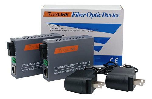 Convertidor De Medios Transceptor Fibra Optica