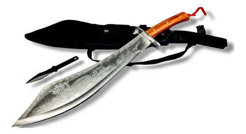 Machete Tipo Samurai + Chuchillo De Lanzamiento Kunai Am02