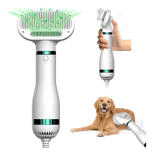 2 En 1 Pet Grooming Secador De Pelo Silencioso Y Blanco