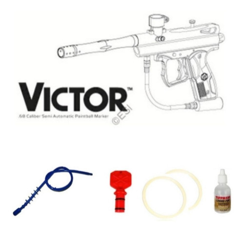 Marcadora Pistola Gotcha Paintball Spyder Conquest Xtr P