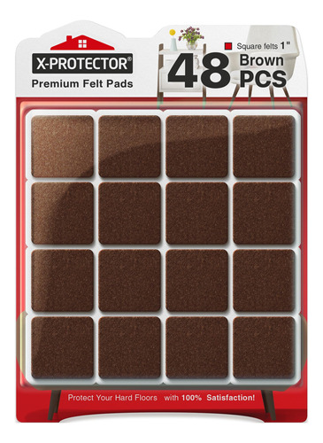 X-protector Almohadillas De Fieltro Para Muebles - 48 Pcs 1 