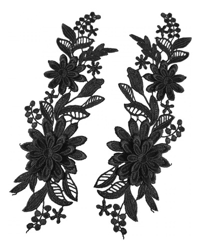 Apliques De Encaje De 2 Piezas, Apliques De Boda, Apliques