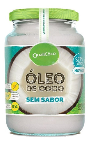 Óleo De Coco Sem Sabor 500ml Qualicôco