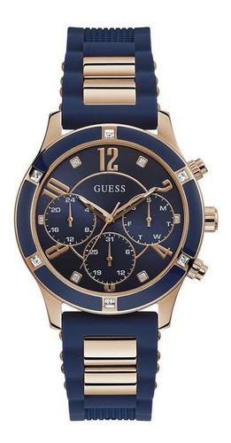 Reloj Guess Para Dama Color Azul W1234l4