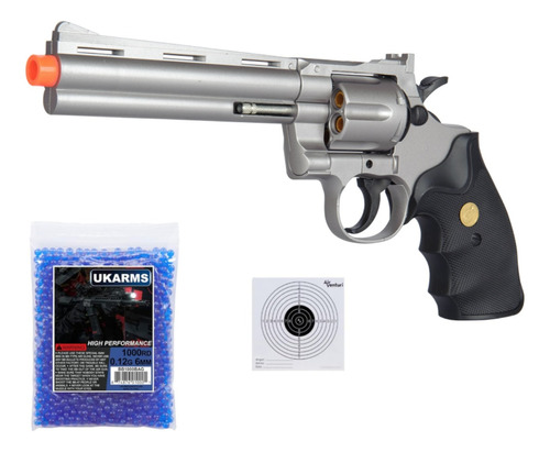 Pistola Revólver De Resorte Tipo Smith & Wesson 6mm Xtm C