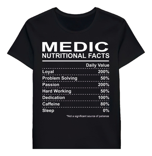 Remera Medic Nutritional Facts 78444181