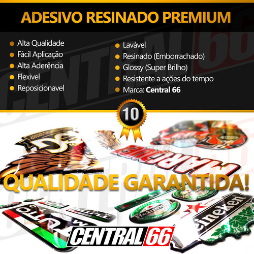 Adesivo Protetor Tanque Resinado Suzuki Gs 120 Gravata Cor Vermelho/Preto