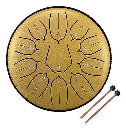 Tambor De Percusión Steel Tongue Drum, 6 Teclas D, 11 Tonos