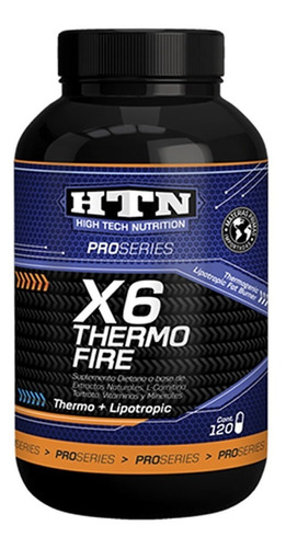 Quemador X6 Thermo Fire 120 Capsulas De Htn