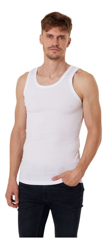 Camiseta Musculosa Algodon Morley Habano A 430 Pack X1