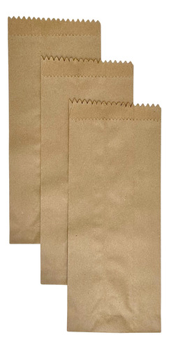 Bolsa Ecológica Papel Kraft No. 5 (31x14 Cm) 100 Piezas