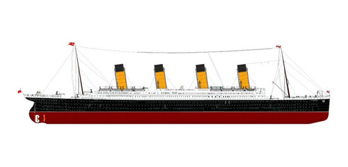Imagem 4 de 5 de Plastimodelismo Zvezda Navio De Passageiros Titanic 1/700
