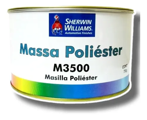 Massa Poliester M3500 750g Lazzuril Sw Correções Automotiva