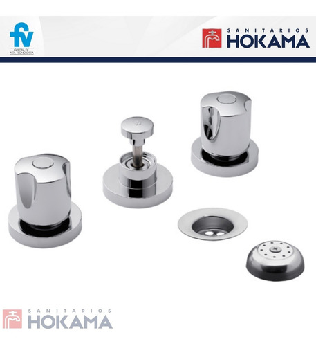 Imagen 10 de 10 de Combo Griferias Baño Fv Completo Moderno Kit Casa Juego B6